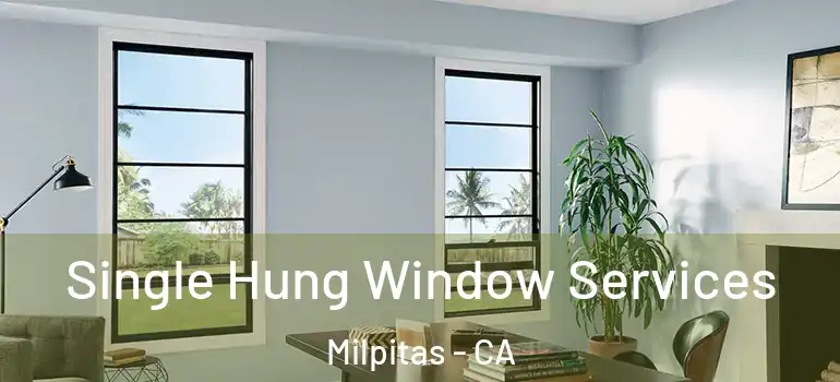  Single Hung Window Services Milpitas - CA